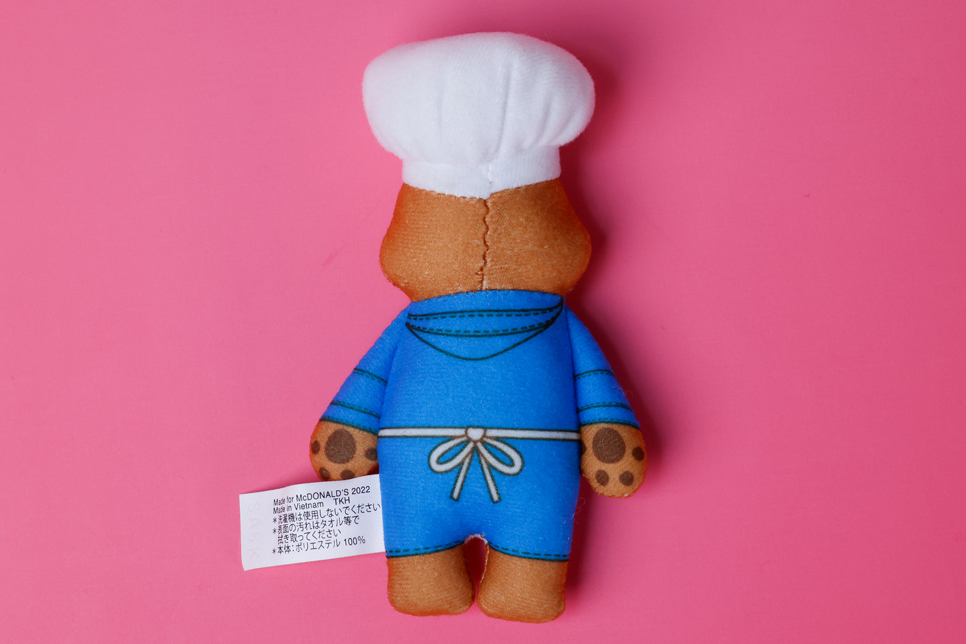 ハッピーセット「パディントン」の「シェフ」を背面側から見たところ