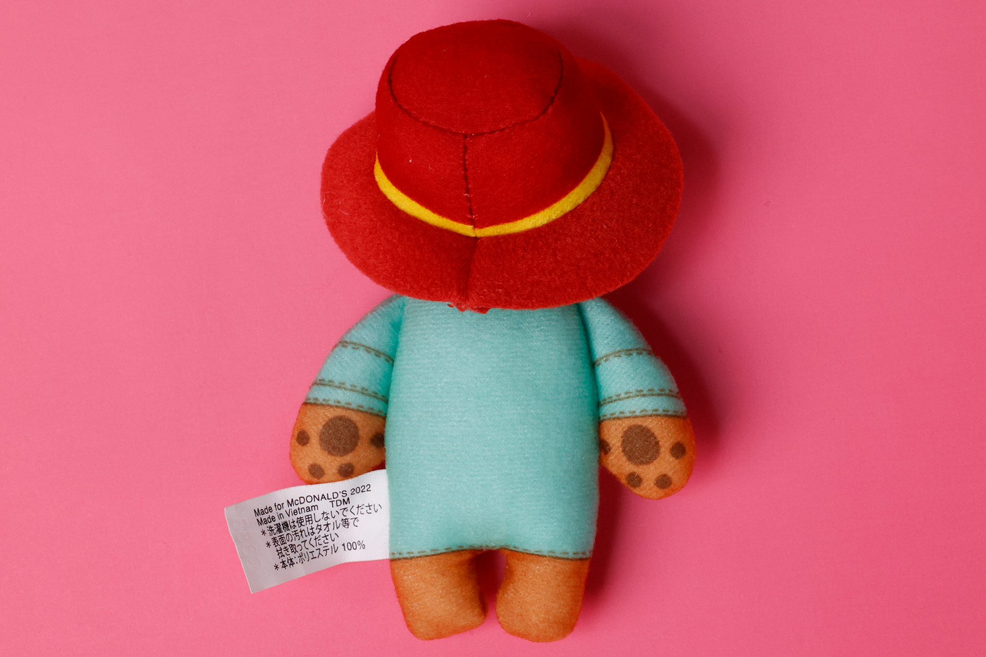 ハッピーセット「パディントン」の「医者」を背面側から見たところ