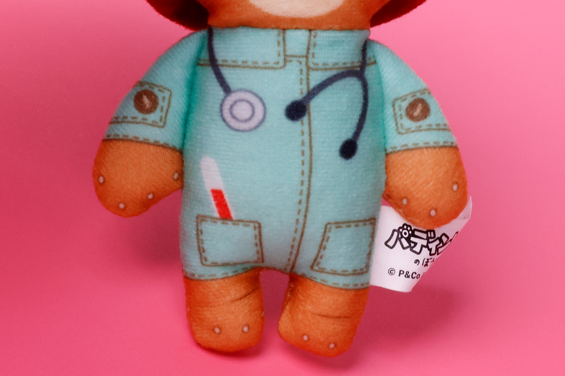 衣装には聴診器やポケットに入れられた体温計のようなものなど、いろいろと描かれている