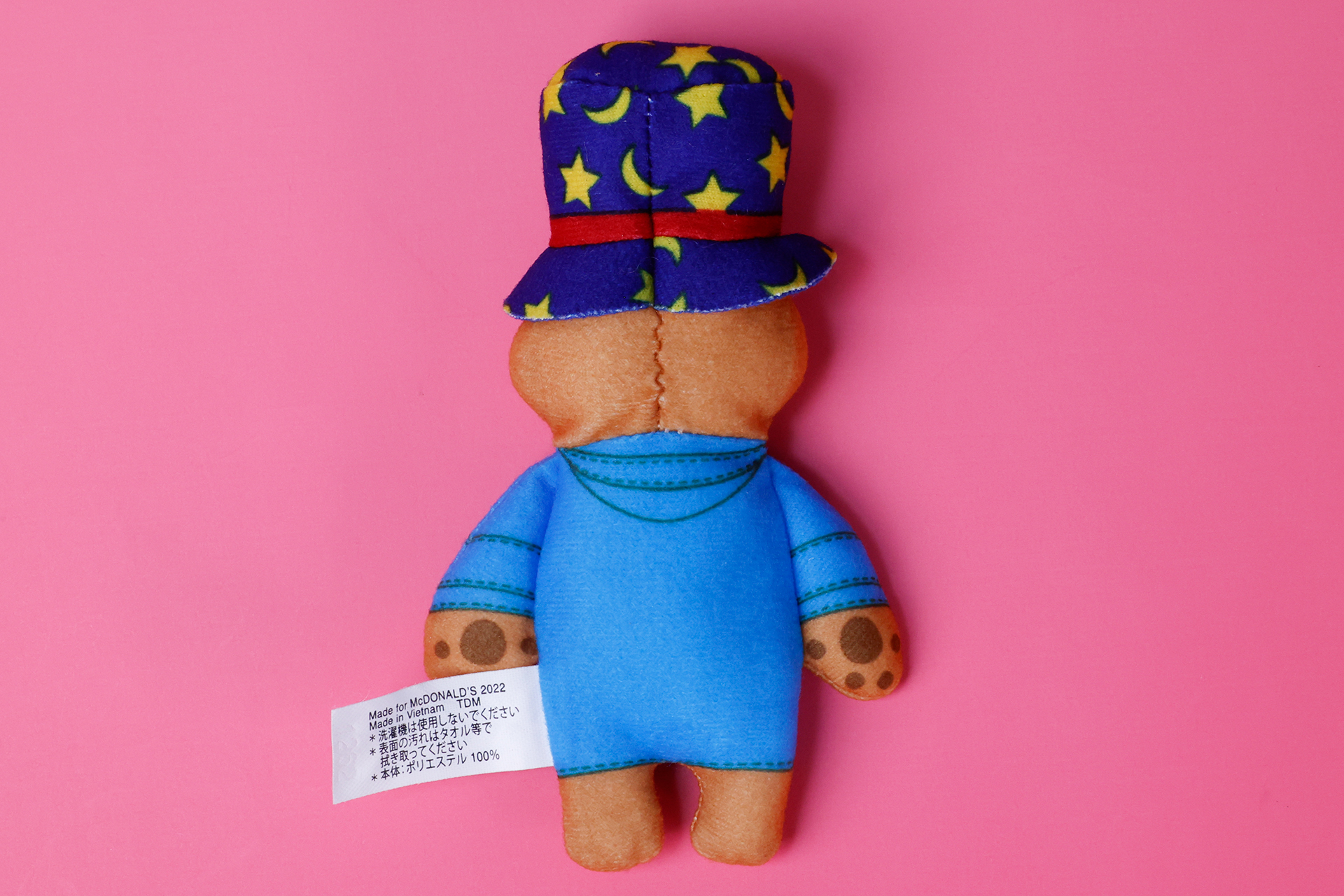 ハッピーセット「パディントン」の「マジシャン」を背面側から見たところ