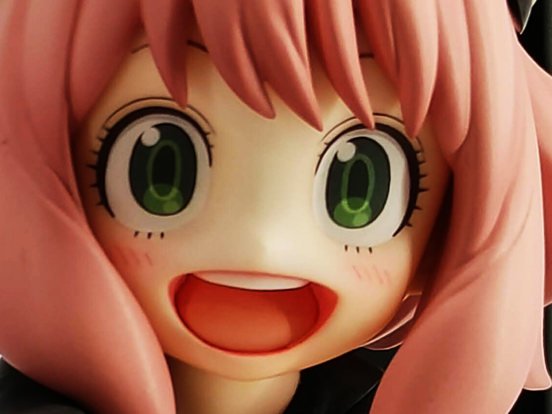 コミックやアニメで2Dで描かれるアーニャの瞳が、可愛く3Dに昇華している