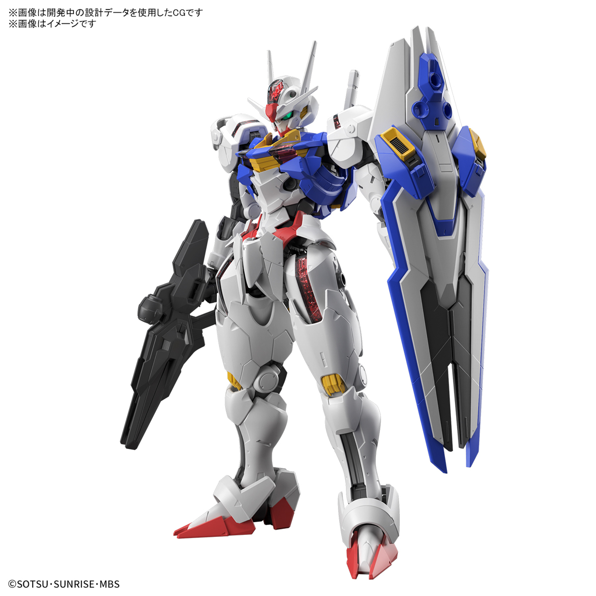 3月に発売予定のガンプラ「FULL MECHANICS 1/100 ガンダムエアリアル」は､赤く光るパーツが最大のセールスポイント。エアリアルの多彩な魅力を様々な商品が多彩なアプローチで表現しているのだ
