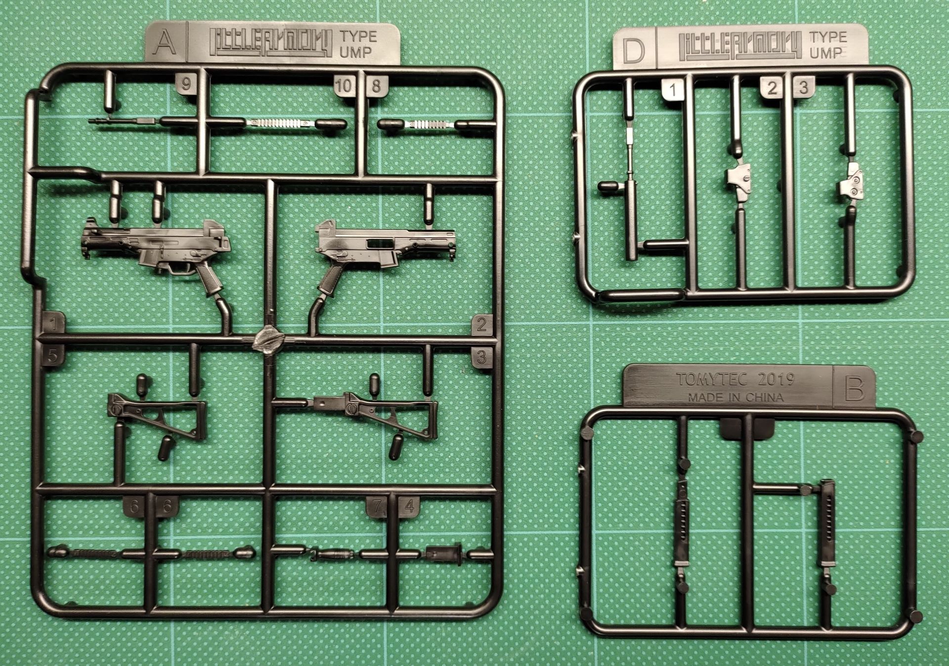 ランナー数は3つで、パーツ数もわずか