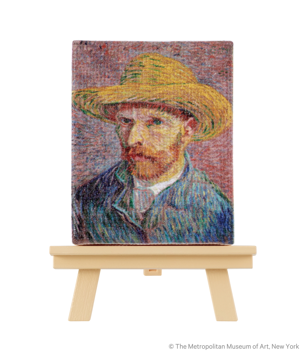 麦わら帽子をかぶった自画像