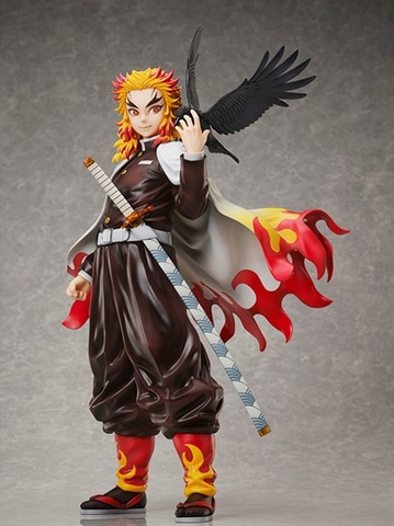 【専用】アニメ「鬼滅の刃」無限列車編 煉獄杏寿郎 1/4　スケール　フィギュア 鬼滅の刃』無限列車編」エンドロールの煉獄さんを再現。「煉獄杏寿郎 1