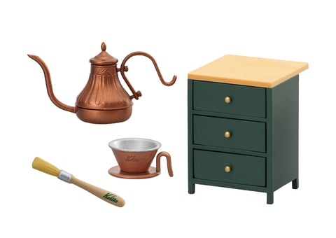 リーメント、ミニチュアフィギュア「わたしとKalitaのおいしい珈琲生活