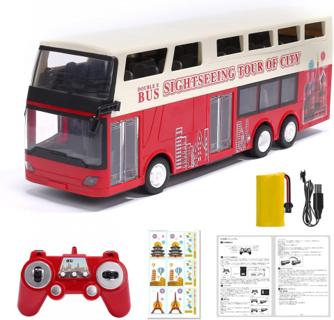 DEERCのRCカー「1/18スケール 2階建て観光バス」がAmazonで15％オフの