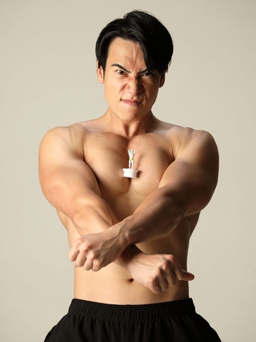 マッスルプラス」監修のガチャ商品「筋肉紳士集団ALLOUT マッチョ