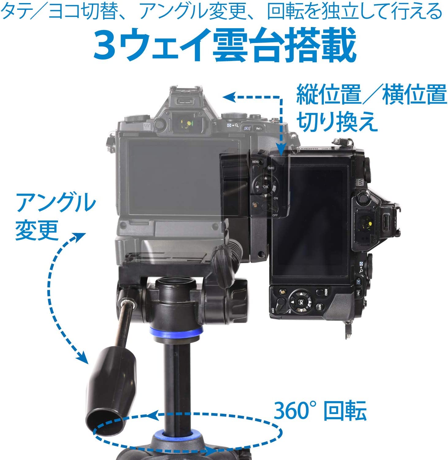 横位置のみならず、縦位置に対応しているのも嬉しい。フィギュアなど、縦に長い製品には持ってこいだ
