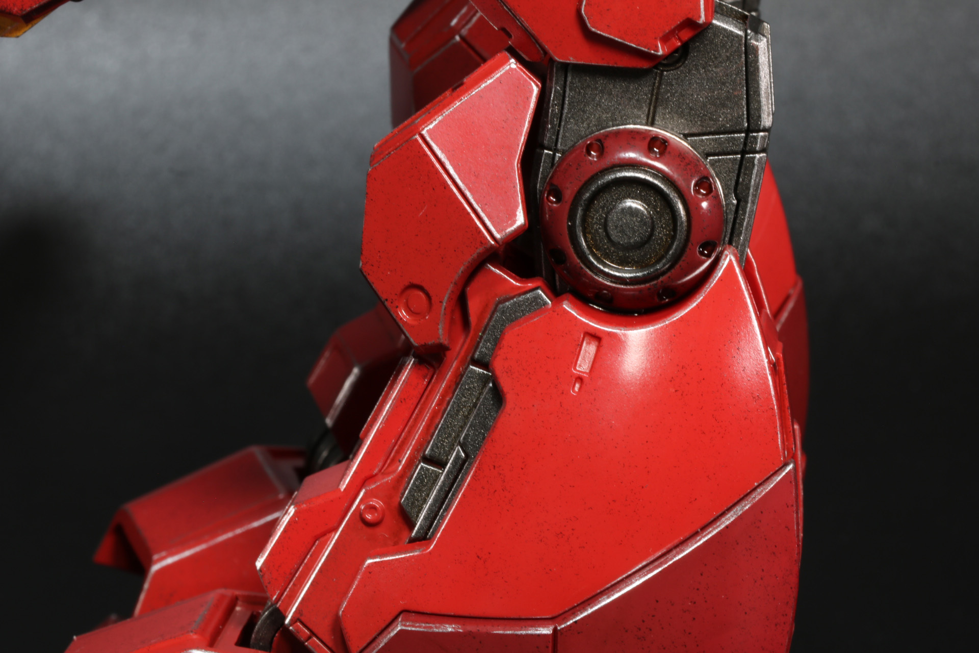 膝のアーマーを下す