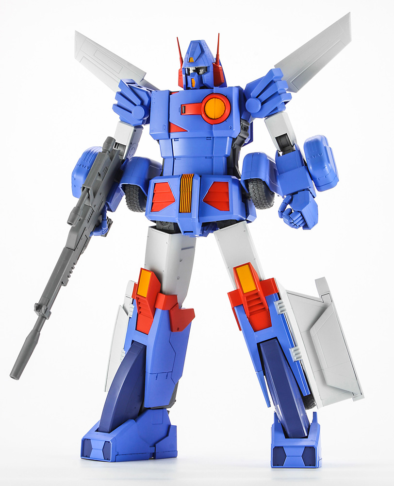 作業機械のようなウォーカーマシンが闊歩する世界で、従来のヒーローロボット然としたザブングルのデザインは異質さがある。このカッコイイザブングルが実に泥臭く動くのが作品の魅力だ