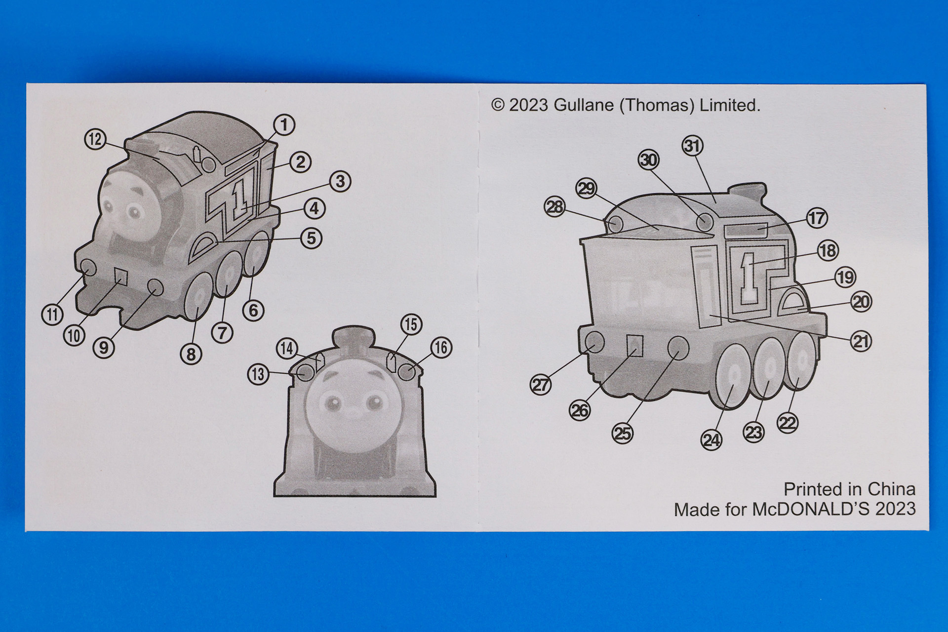 シールは31ヵ所分あり、結構数が多い