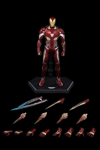 [新品未開封]threezero アイアンマン マーク50 フィギュア threezeroより「DLX Iron Man Mark 50（DLX アイアンマン