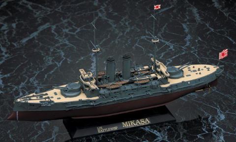 ハセガワ、プラモデル「日本海軍 戦艦 三笠 “日本海海戦”」の再販分を