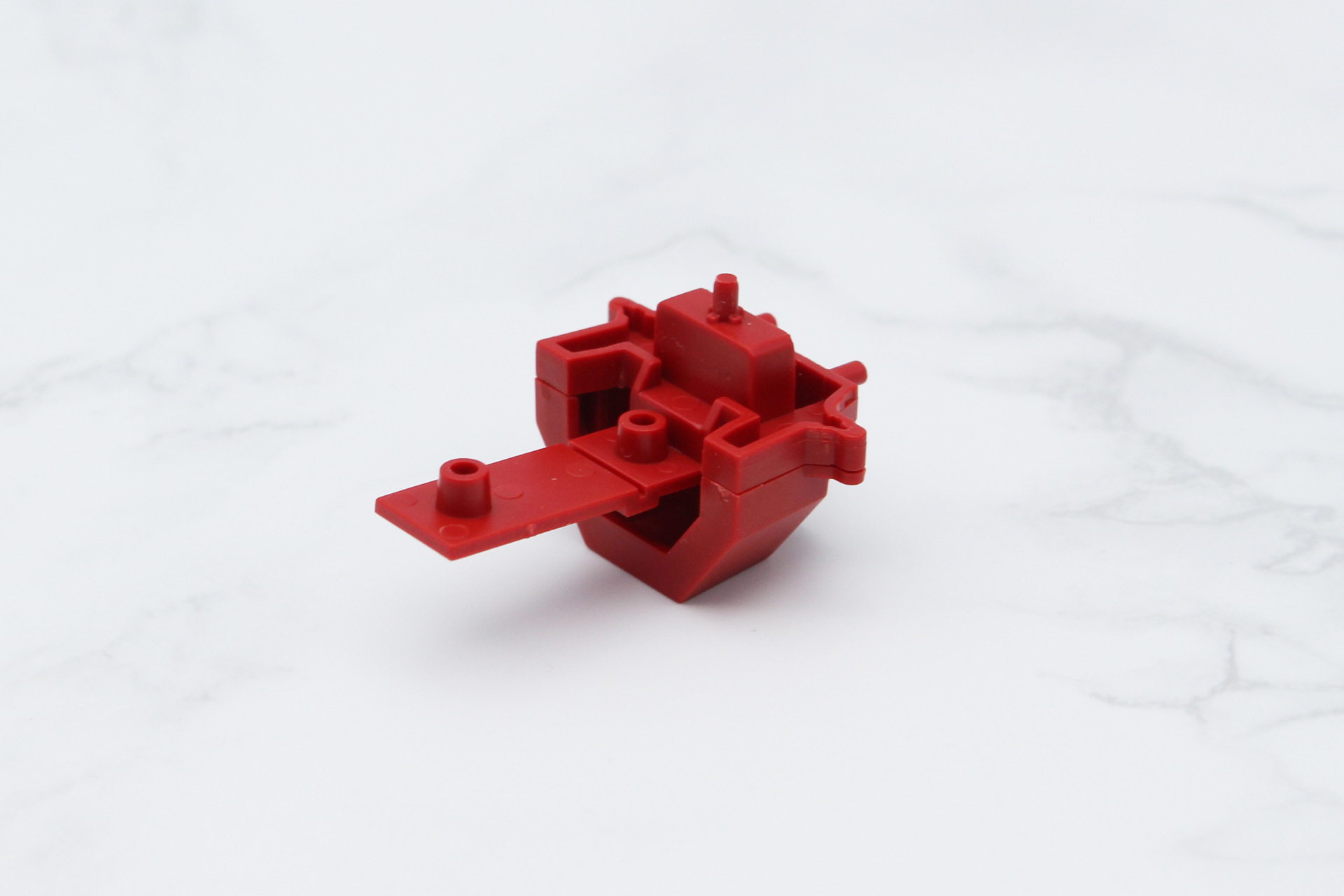 首となる部分と後頭部の組み立て