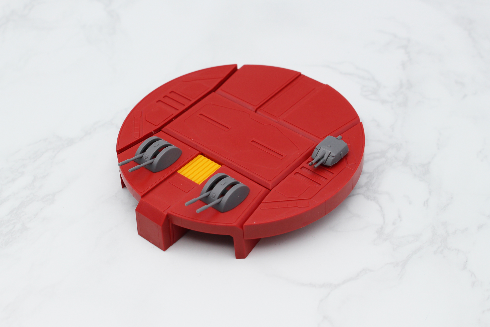 対艦速射砲を取り付けてデッキが完成。ポタン砲は選択肢式だ