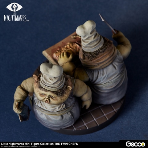 新品未開封 Gecco リトルナイトメア フィギュア 管理人 双子の料理人セット リトルナイトメア』双子のシェフがミニフィギュア化！刻まれた肉や調理
