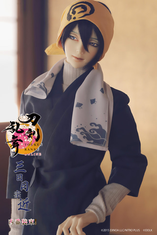 刀剣乱舞」より三日月宗近と加州清光のドールフルセットが「ドルク」に