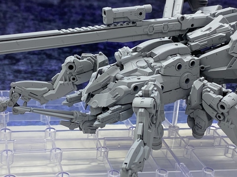 ヘキサギア製品の原形が複数展示。多脚戦車「ブロッケード・アイビー