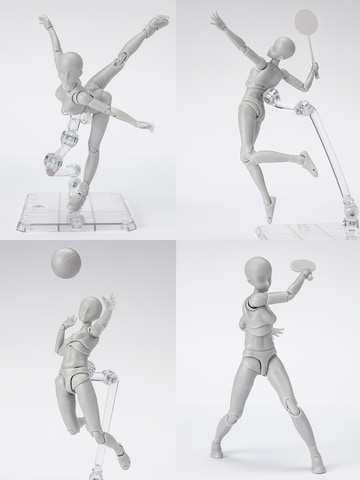 SHFiguarts BODYちゃん 可動式 デッサン フィギュア 新たな頭身バランス感の新素体！デッサン用可動フィギュア「S.H.