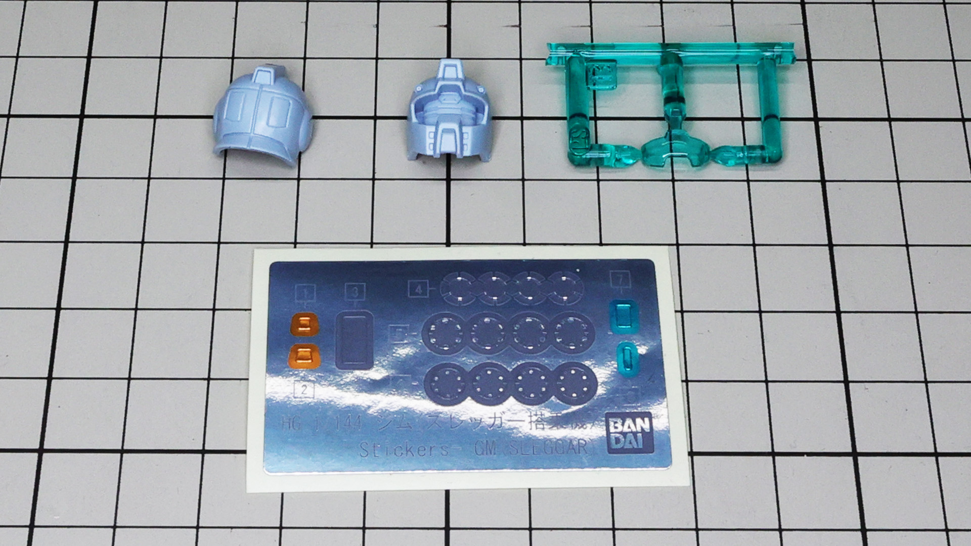 たった3パーツで構成される頭部