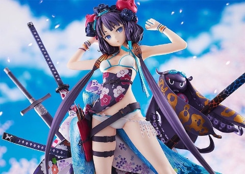 [未開封] FGO 葛飾北斎　水着&私服フィギュアセット　新品 Fate/Grand Order』葛飾北斎が豪華絢爛な反物を身にまとい、水着