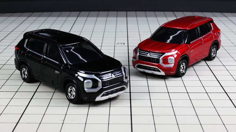 フロントの三菱自動車のロゴが素晴らしい精度で再現されています