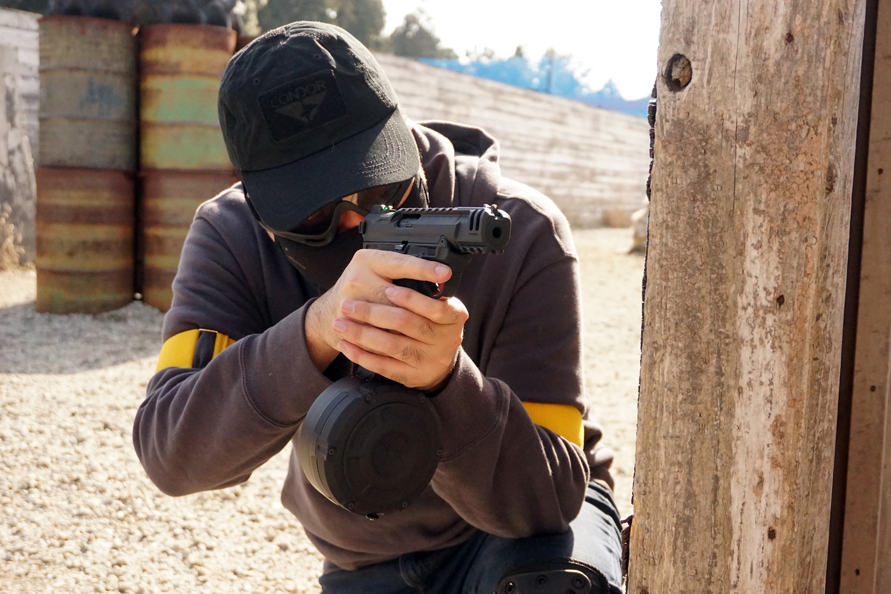 東京サバゲパークにて（写真は筆者ではなく編集部員）