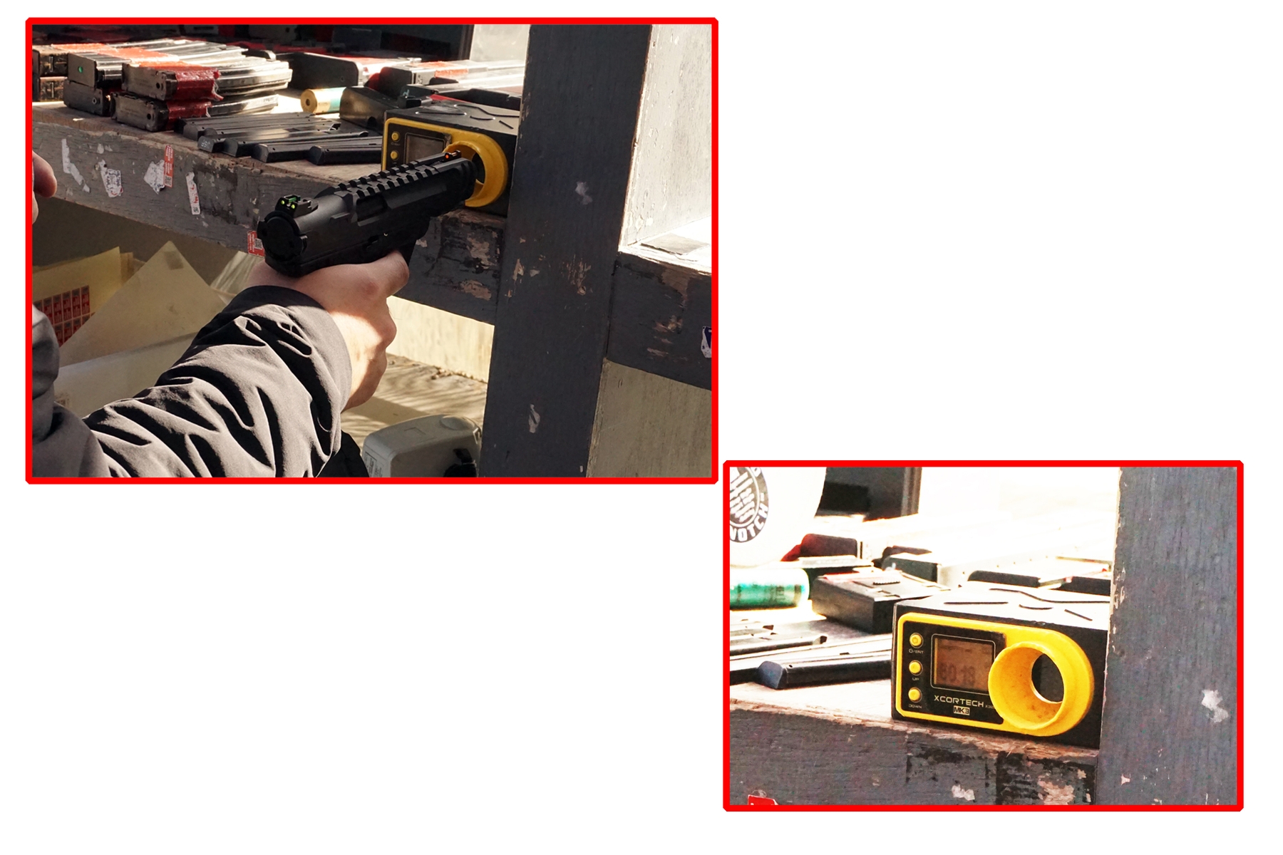 真冬の朝に初速80.18。サバイバルゲーム用の充分なパワーが出ている