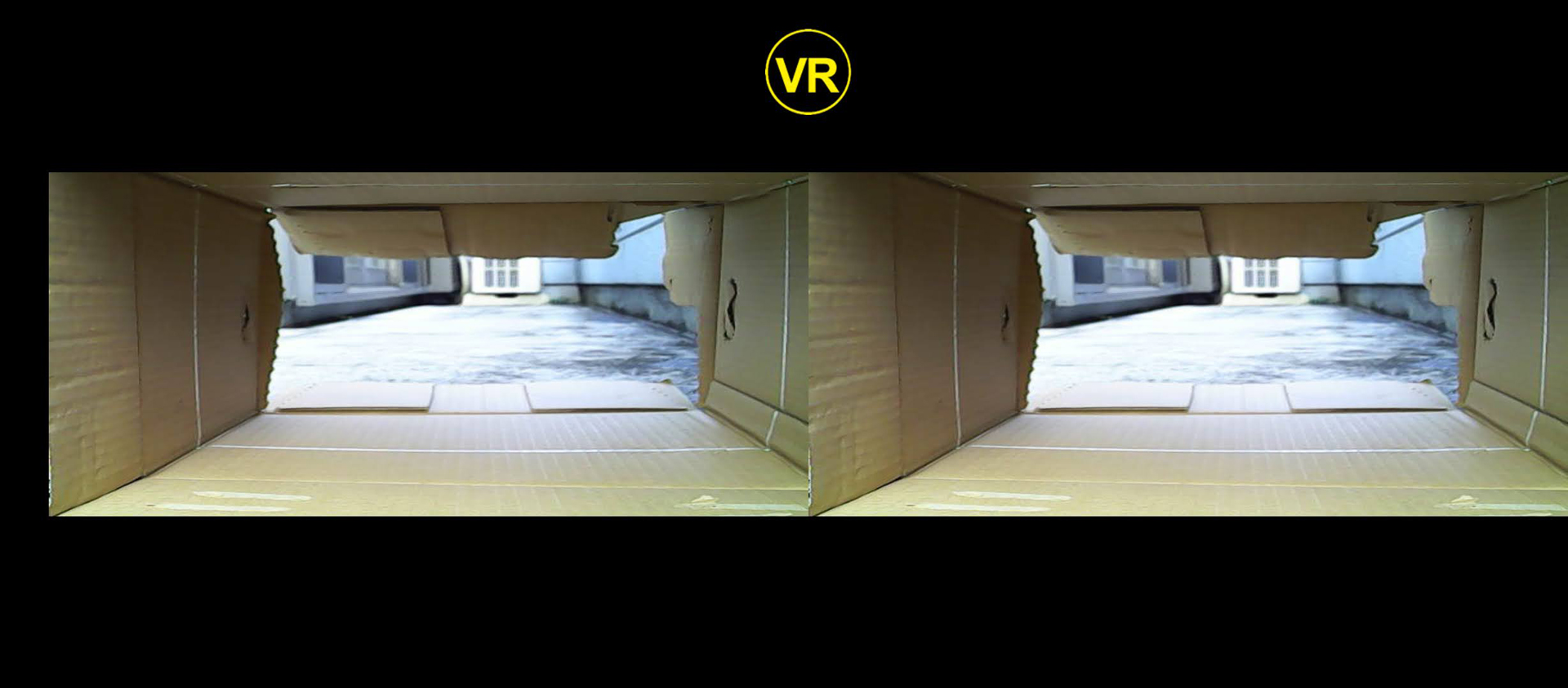 VRモードの画面。保存は1画面のみになる