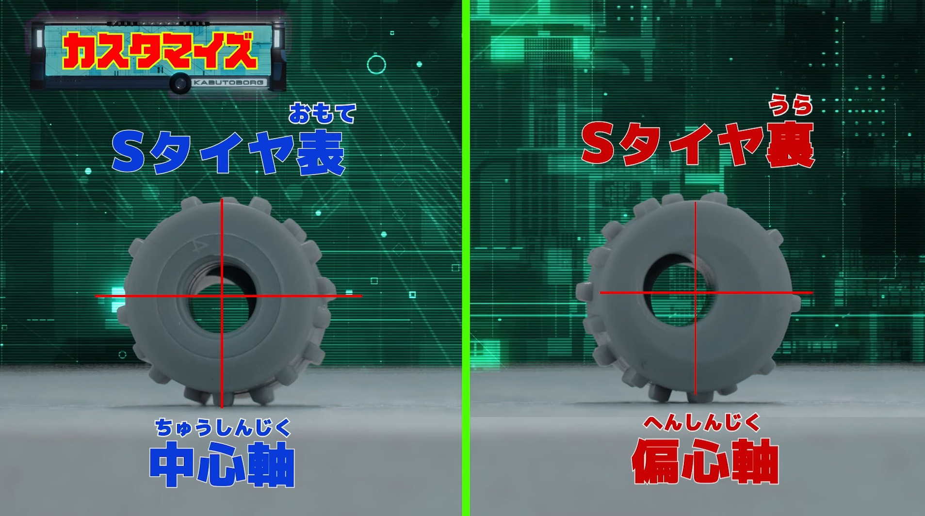 タイヤを入れ替えることで走行に変化が
