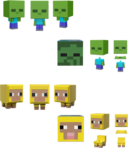 マインクラフト モブヘッド ミニフィギュア アソートE」36体入り
