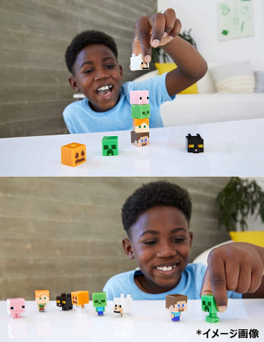 マイクラ　まとめ売り マインクラフト モブヘッド ミニフィギュア アソートE」36体入り