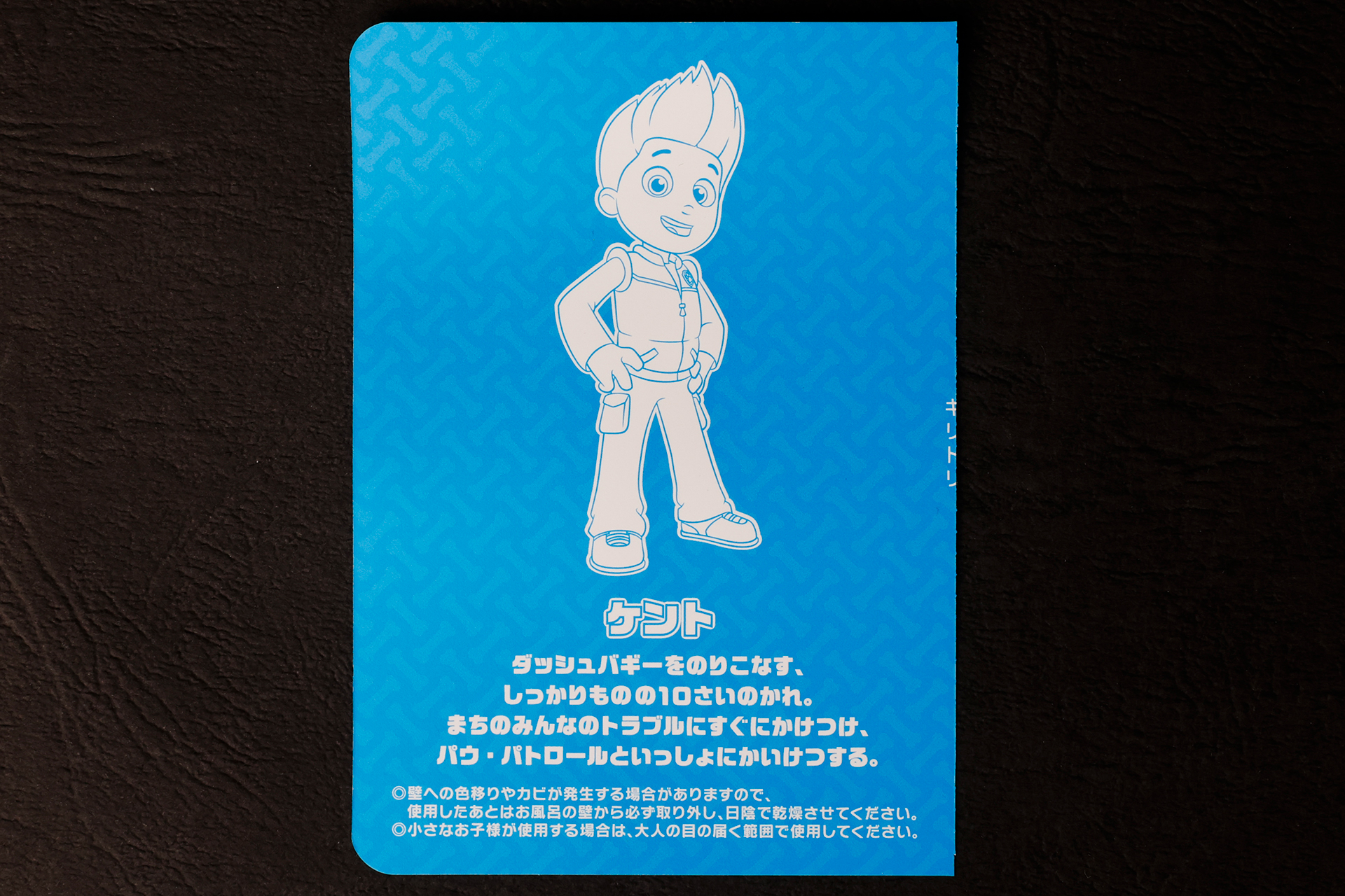 パウ・パトロールと一緒に活躍するケントのプロフィールも読める