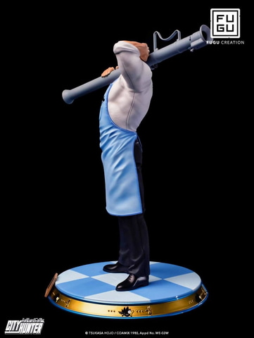シティーハンター　海坊主　1/6 スタチュー　フィギュア　FUGU シティーハンター」より海坊主が「喫茶キャッツアイ」制服姿で