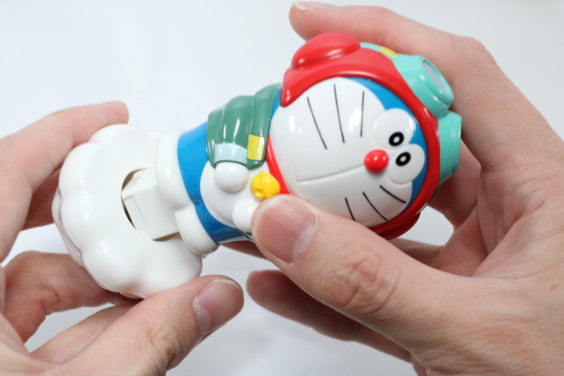 接続したらスピナーを回してロック