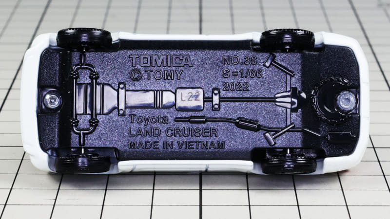 底面：ラダーフレーム的なモールドが見える