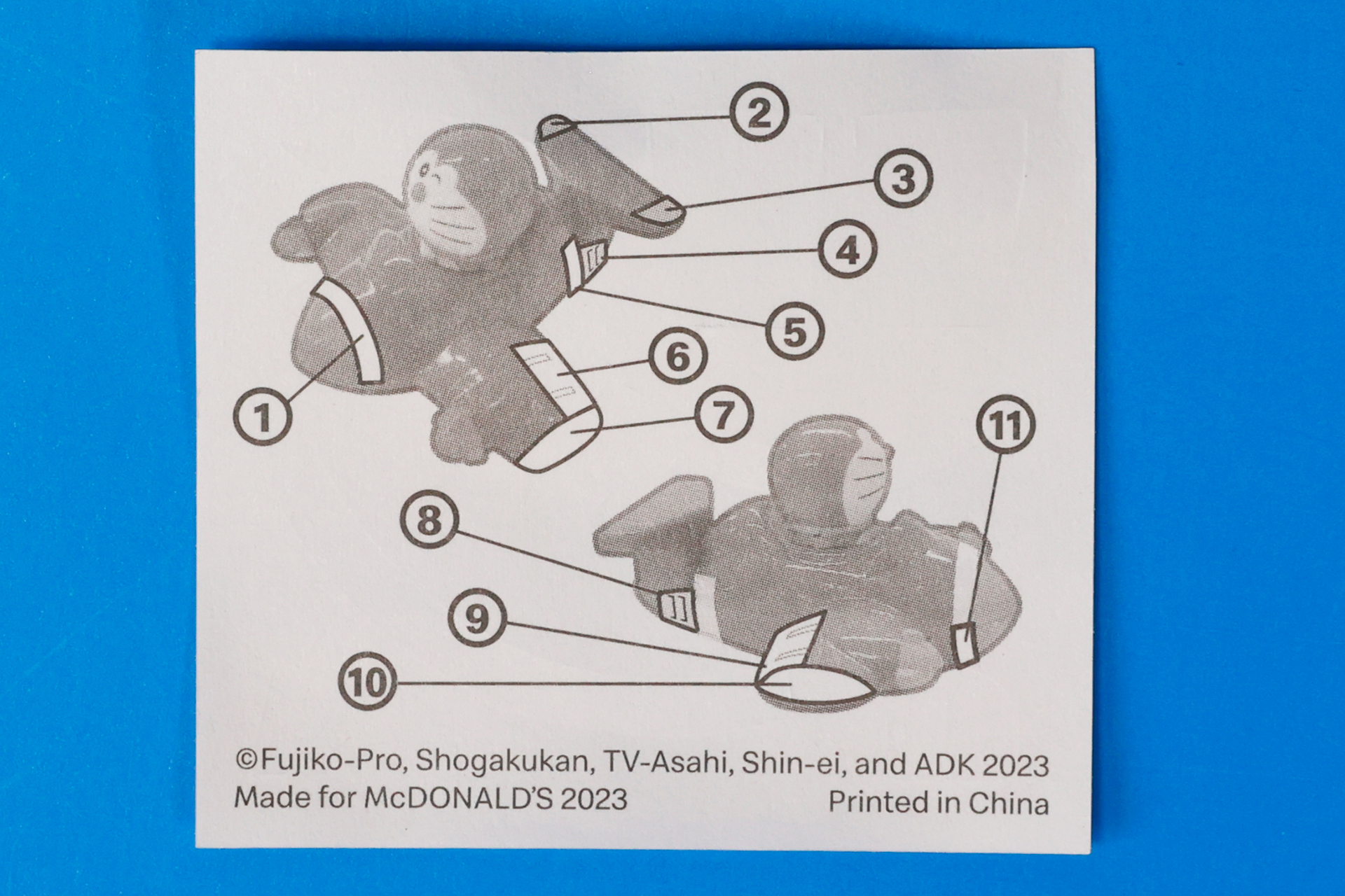 点数が結構多いので、シールの裏面を確認してから貼っていこう