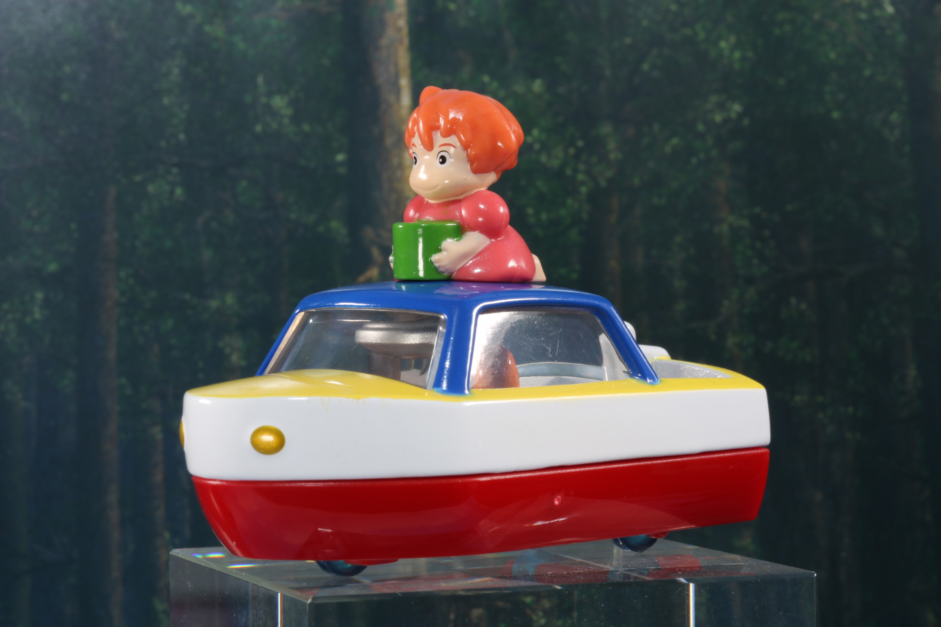 ポニョの魔法で大きくなったポンポン船、出港