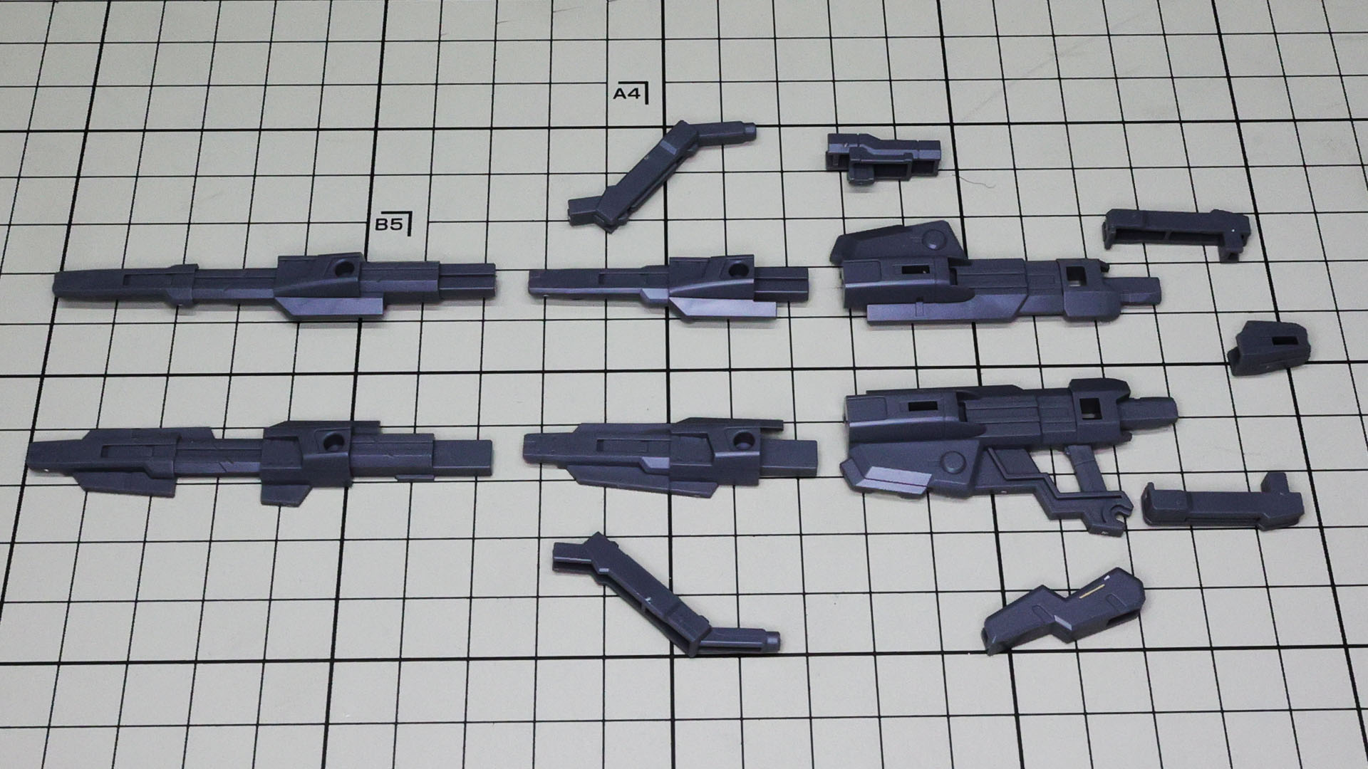 ビームライフルは基本的に挟み込むだけです