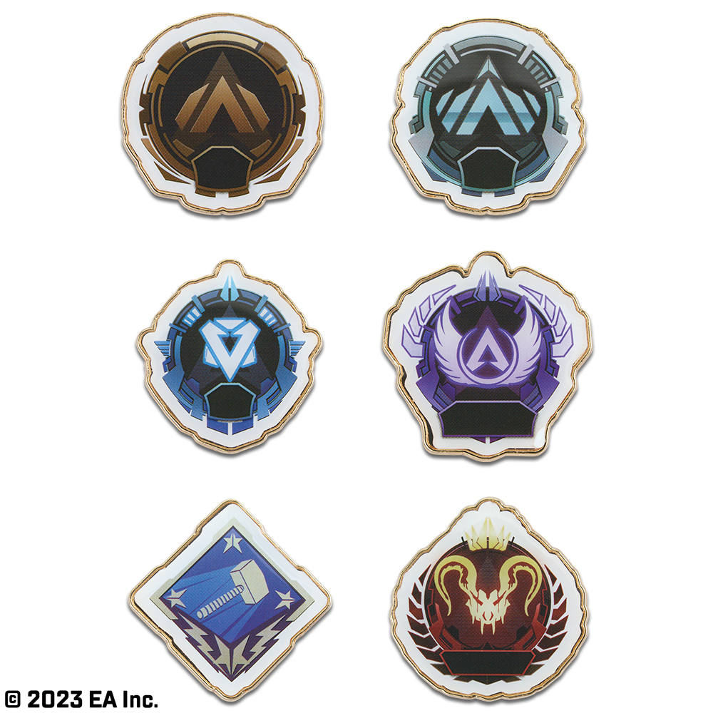C賞：ピンバッジコレクション　全3種（2個1セット）　約3cm
