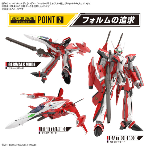 マクロスF」よりプラモデル「HG 1/100 YF-29 デュランダルバルキリー