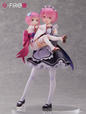 エミリア&幼少期エミリアフィギュア　新品未開封 Re：ゼロから始める異世界生活 エミリア＆幼少期エミリア 1/7