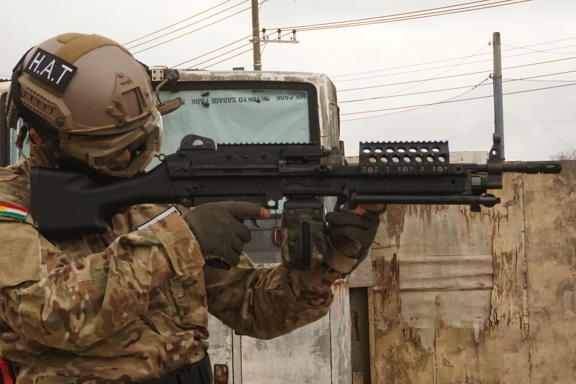 米軍特殊部隊が支援するクルドのアンチテロ部隊「YAT」をイメージした装備でサバイバルゲームに参加した