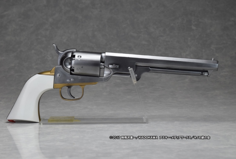 「Persuader Canon the WaterGun クロームシルバー Ver．」。2017年発売、価格は3,672円。「キノの旅 -the Beautiful World- the Animated Series」の銃