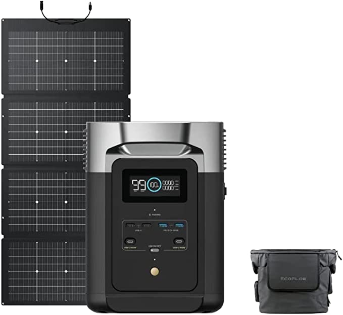EcoFlow ポータブル電源 ソーラーパネルセット