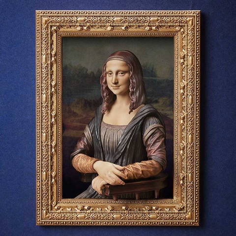 モナ・リザ」がフィギュア化！ “モナ・リザの微笑み”がいい笑顔に見え