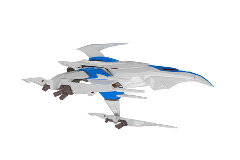6点セット　ダライアスシルバーホーク　シルフィード　R-9 R-TYPE ダライアス」より、シルバーホークが今度は2Pカラーでプラモデル化