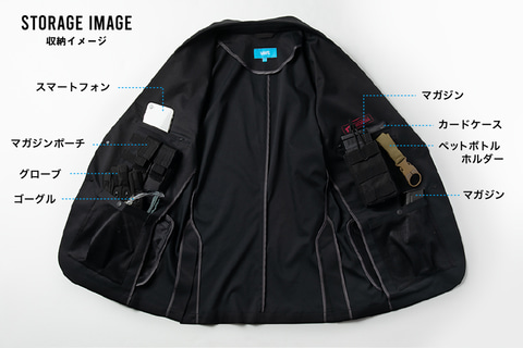 WWS × ASOBIBA サバゲースーツ ジャケット M 新品 スーツサバゲー”が手軽に！ ASOBIBAとWWS共同開発の「サバゲー