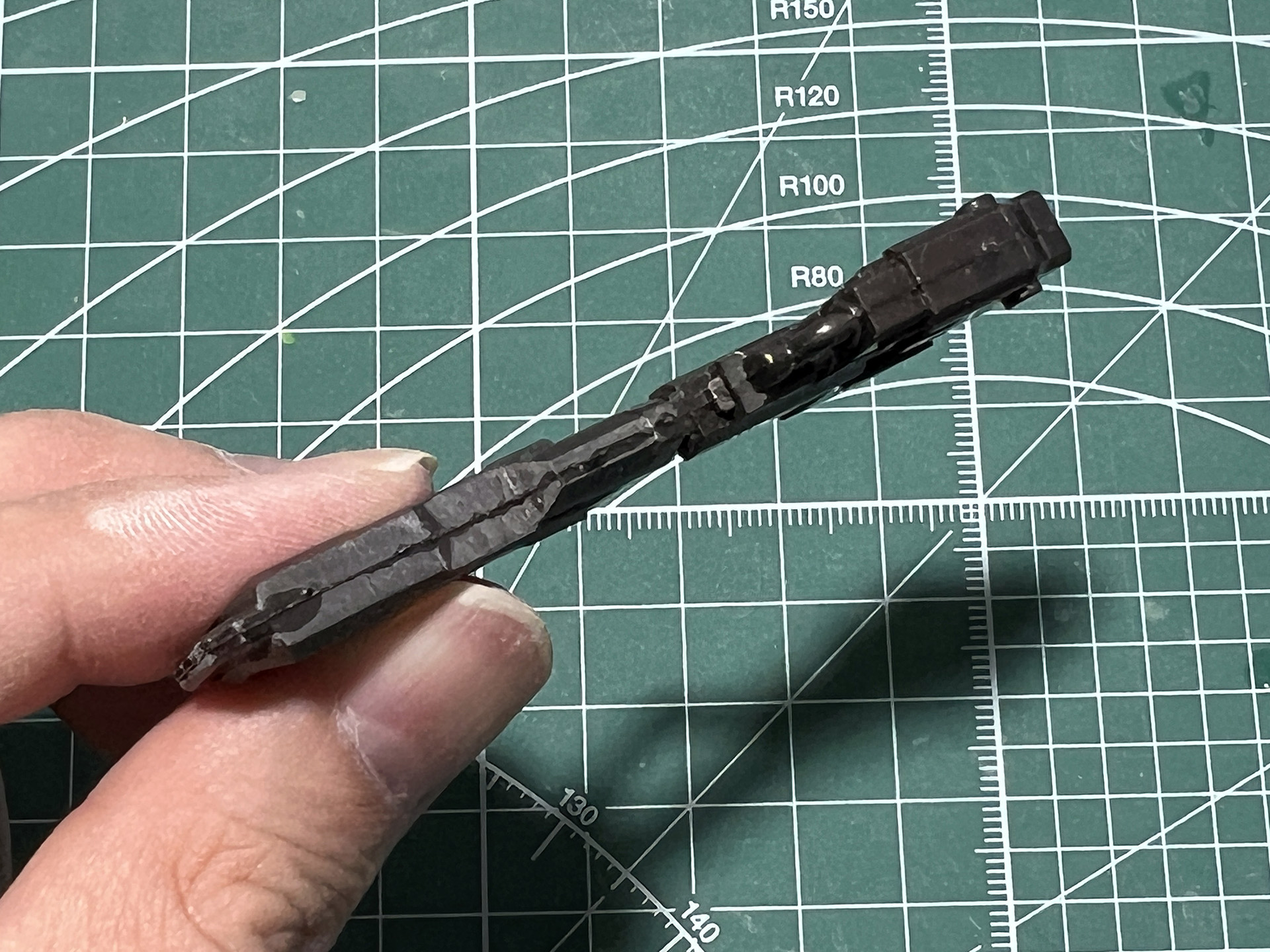 「HDプラズマキャノン」持ち手の合わせ目消し